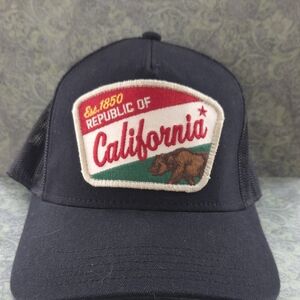 American Needle Black California Patch Hat